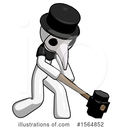 Royalty-Free (RF) White Design Mascot Clipart Illustration by Leo Blanchette - Stock Sample #1564852
