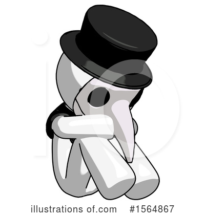 Royalty-Free (RF) White Design Mascot Clipart Illustration by Leo Blanchette - Stock Sample #1564867