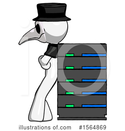 Royalty-Free (RF) White Design Mascot Clipart Illustration by Leo Blanchette - Stock Sample #1564869