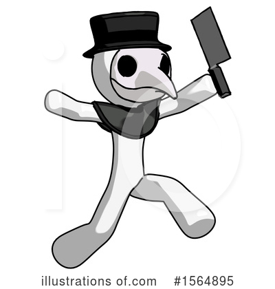 Royalty-Free (RF) White Design Mascot Clipart Illustration by Leo Blanchette - Stock Sample #1564895