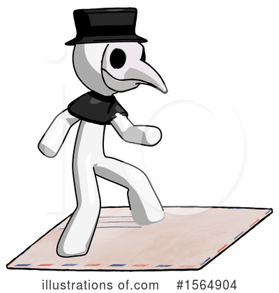 Royalty-Free (RF) White Design Mascot Clipart Illustration by Leo Blanchette - Stock Sample #1564904