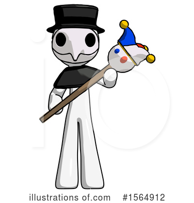 Royalty-Free (RF) White Design Mascot Clipart Illustration by Leo Blanchette - Stock Sample #1564912