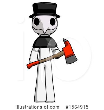 Royalty-Free (RF) White Design Mascot Clipart Illustration by Leo Blanchette - Stock Sample #1564915