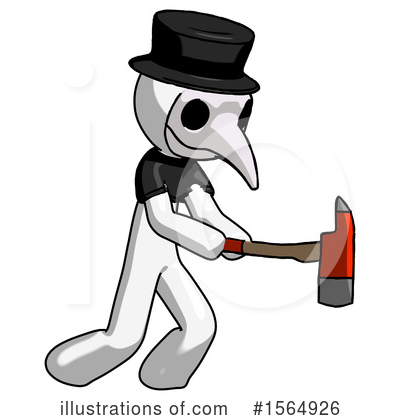 Royalty-Free (RF) White Design Mascot Clipart Illustration by Leo Blanchette - Stock Sample #1564926