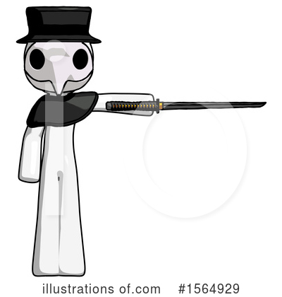 Royalty-Free (RF) White Design Mascot Clipart Illustration by Leo Blanchette - Stock Sample #1564929