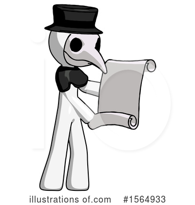 Royalty-Free (RF) White Design Mascot Clipart Illustration by Leo Blanchette - Stock Sample #1564933