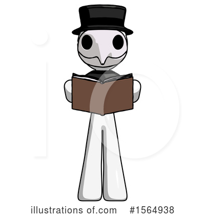 Royalty-Free (RF) White Design Mascot Clipart Illustration by Leo Blanchette - Stock Sample #1564938
