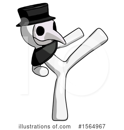 Royalty-Free (RF) White Design Mascot Clipart Illustration by Leo Blanchette - Stock Sample #1564967
