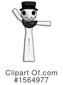 White Design Mascot Clipart #1564977 by Leo Blanchette