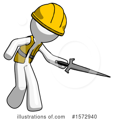 Royalty-Free (RF) White Design Mascot Clipart Illustration by Leo Blanchette - Stock Sample #1572940