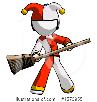 Royalty-Free (RF) White Design Mascot Clipart Illustration by Leo Blanchette - Stock Sample #1573955