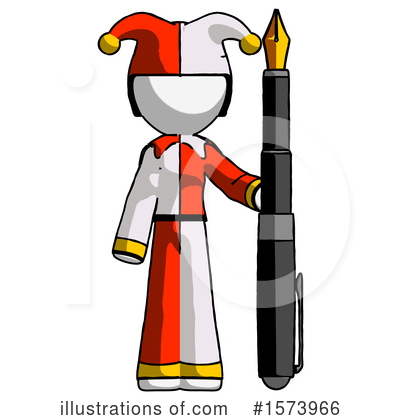 Royalty-Free (RF) White Design Mascot Clipart Illustration by Leo Blanchette - Stock Sample #1573966