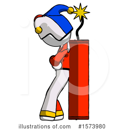 Royalty-Free (RF) White Design Mascot Clipart Illustration by Leo Blanchette - Stock Sample #1573980