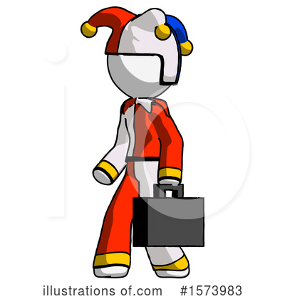 Royalty-Free (RF) White Design Mascot Clipart Illustration by Leo Blanchette - Stock Sample #1573983