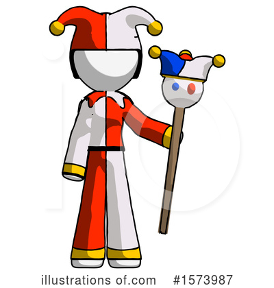 Royalty-Free (RF) White Design Mascot Clipart Illustration by Leo Blanchette - Stock Sample #1573987