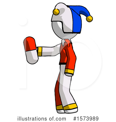 Royalty-Free (RF) White Design Mascot Clipart Illustration by Leo Blanchette - Stock Sample #1573989