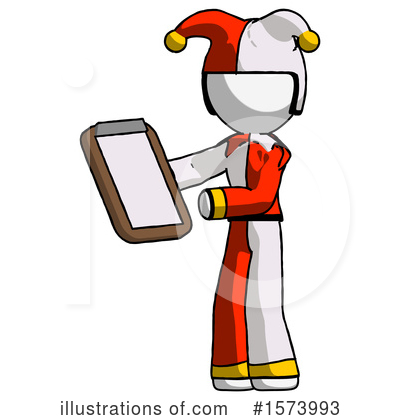 Royalty-Free (RF) White Design Mascot Clipart Illustration by Leo Blanchette - Stock Sample #1573993