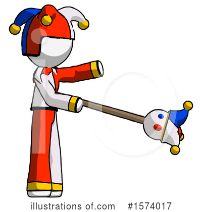 Royalty-Free (RF) White Design Mascot Clipart Illustration by Leo Blanchette - Stock Sample #1574017