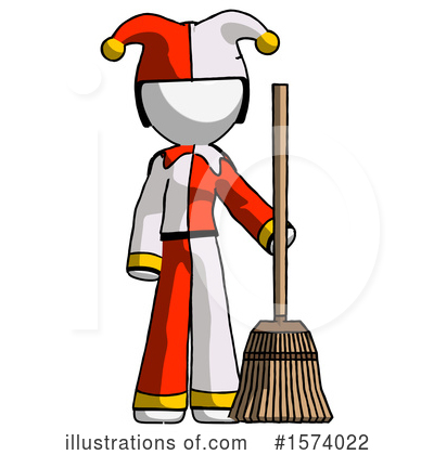 Royalty-Free (RF) White Design Mascot Clipart Illustration by Leo Blanchette - Stock Sample #1574022