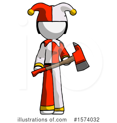 Royalty-Free (RF) White Design Mascot Clipart Illustration by Leo Blanchette - Stock Sample #1574032