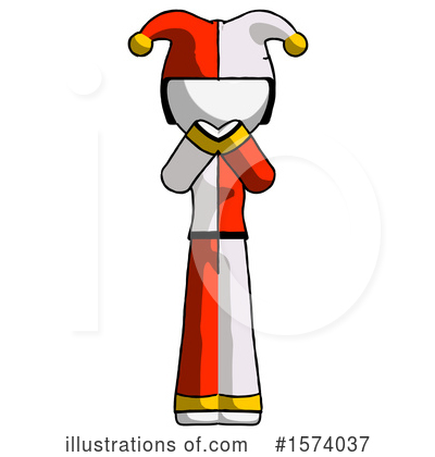 Royalty-Free (RF) White Design Mascot Clipart Illustration by Leo Blanchette - Stock Sample #1574037