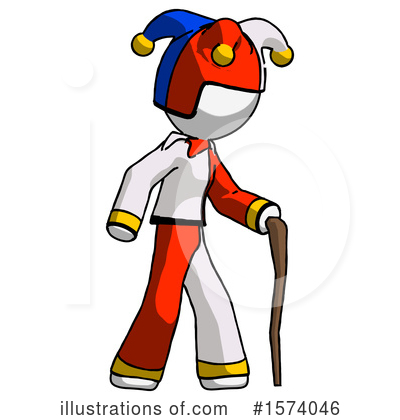 Royalty-Free (RF) White Design Mascot Clipart Illustration by Leo Blanchette - Stock Sample #1574046