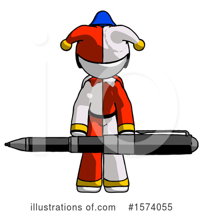 Royalty-Free (RF) White Design Mascot Clipart Illustration by Leo Blanchette - Stock Sample #1574055