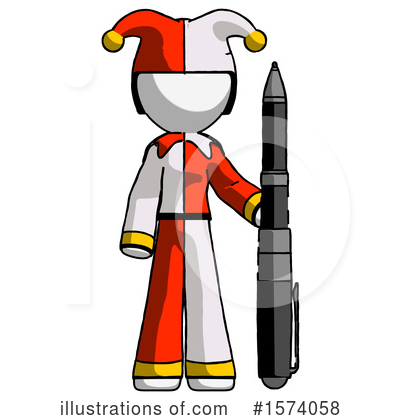 Royalty-Free (RF) White Design Mascot Clipart Illustration by Leo Blanchette - Stock Sample #1574058