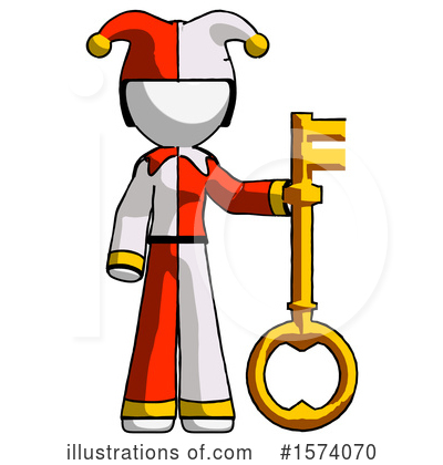 Royalty-Free (RF) White Design Mascot Clipart Illustration by Leo Blanchette - Stock Sample #1574070