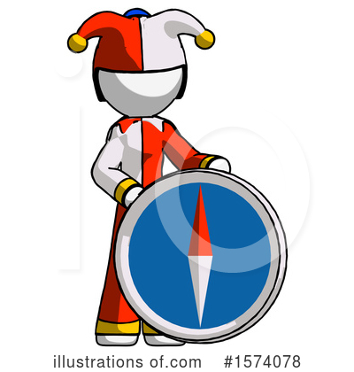 Royalty-Free (RF) White Design Mascot Clipart Illustration by Leo Blanchette - Stock Sample #1574078