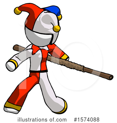 Royalty-Free (RF) White Design Mascot Clipart Illustration by Leo Blanchette - Stock Sample #1574088