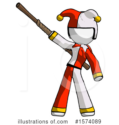 Royalty-Free (RF) White Design Mascot Clipart Illustration by Leo Blanchette - Stock Sample #1574089