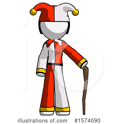 Royalty-Free (RF) White Design Mascot Clipart Illustration by Leo Blanchette - Stock Sample #1574090
