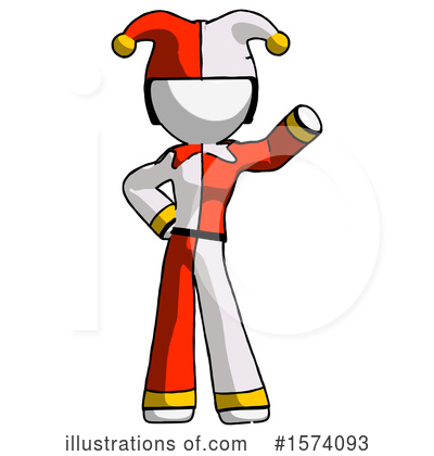 Royalty-Free (RF) White Design Mascot Clipart Illustration by Leo Blanchette - Stock Sample #1574093