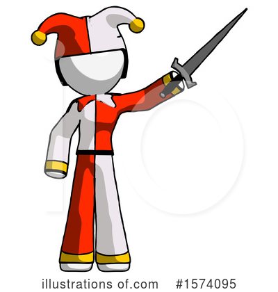 Royalty-Free (RF) White Design Mascot Clipart Illustration by Leo Blanchette - Stock Sample #1574095