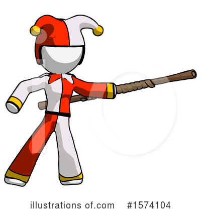 Royalty-Free (RF) White Design Mascot Clipart Illustration by Leo Blanchette - Stock Sample #1574104