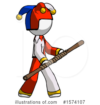 Royalty-Free (RF) White Design Mascot Clipart Illustration by Leo Blanchette - Stock Sample #1574107