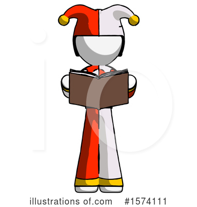 Royalty-Free (RF) White Design Mascot Clipart Illustration by Leo Blanchette - Stock Sample #1574111