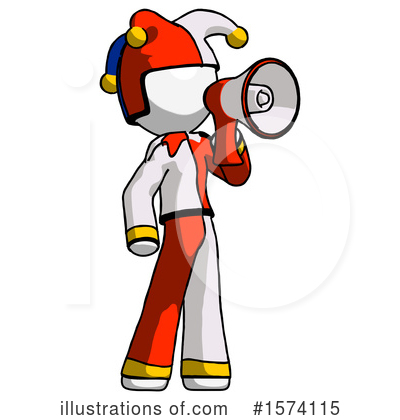 Royalty-Free (RF) White Design Mascot Clipart Illustration by Leo Blanchette - Stock Sample #1574115