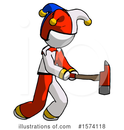 Royalty-Free (RF) White Design Mascot Clipart Illustration by Leo Blanchette - Stock Sample #1574118