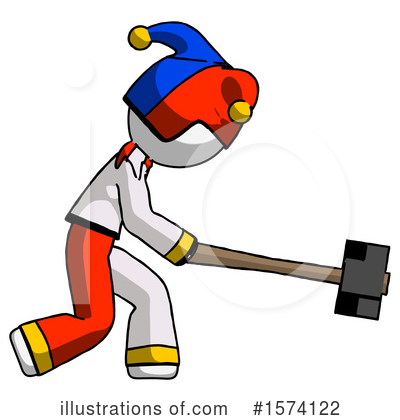 Royalty-Free (RF) White Design Mascot Clipart Illustration by Leo Blanchette - Stock Sample #1574122