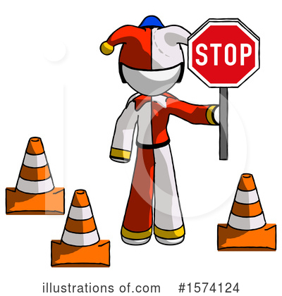 Royalty-Free (RF) White Design Mascot Clipart Illustration by Leo Blanchette - Stock Sample #1574124