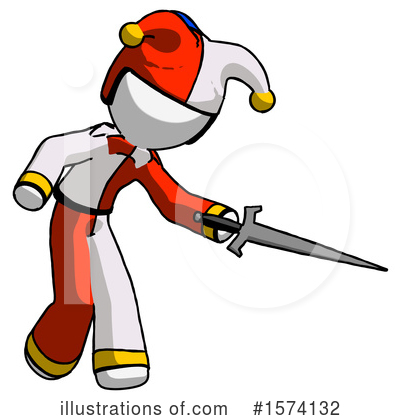 Royalty-Free (RF) White Design Mascot Clipart Illustration by Leo Blanchette - Stock Sample #1574132