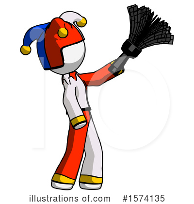 Royalty-Free (RF) White Design Mascot Clipart Illustration by Leo Blanchette - Stock Sample #1574135