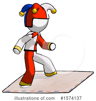 Royalty-Free (RF) White Design Mascot Clipart Illustration by Leo Blanchette - Stock Sample #1574137