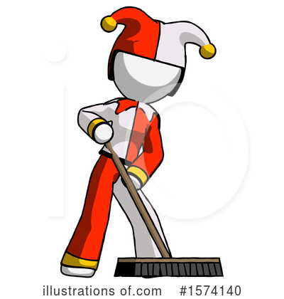 Royalty-Free (RF) White Design Mascot Clipart Illustration by Leo Blanchette - Stock Sample #1574140