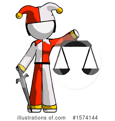 Royalty-Free (RF) White Design Mascot Clipart Illustration by Leo Blanchette - Stock Sample #1574144