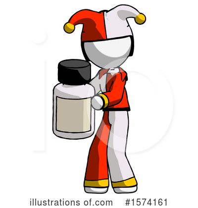 Royalty-Free (RF) White Design Mascot Clipart Illustration by Leo Blanchette - Stock Sample #1574161