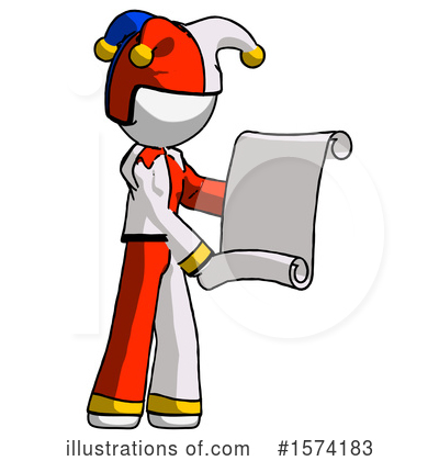 Royalty-Free (RF) White Design Mascot Clipart Illustration by Leo Blanchette - Stock Sample #1574183