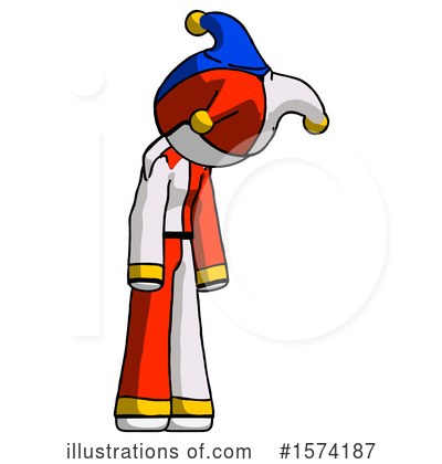 Royalty-Free (RF) White Design Mascot Clipart Illustration by Leo Blanchette - Stock Sample #1574187